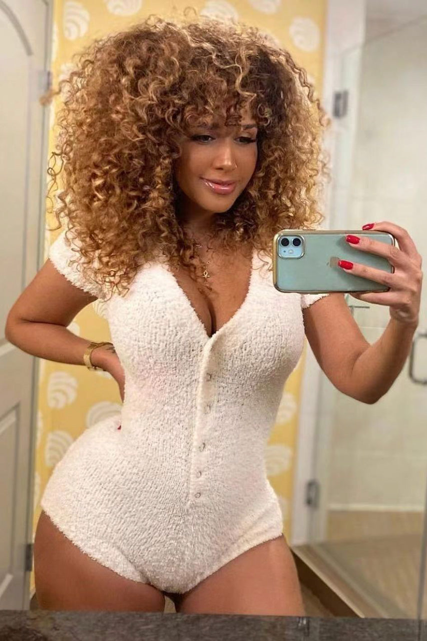 Plus Size Cuddle Romper 3wishes.com